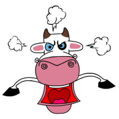 [LINEスタンプ] Maddie the Mad cow