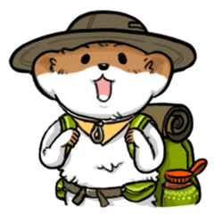 [LINEスタンプ] Yellow marten Enjoy mountaineering