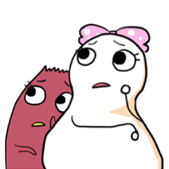 [LINEスタンプ] サツマイモとピーナッツ