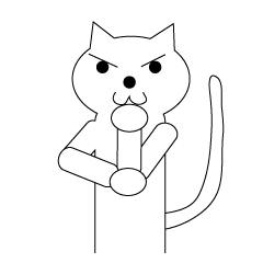 [LINEスタンプ] 喋る猫