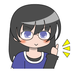 [LINEスタンプ] 眼鏡の女の子