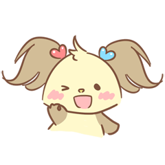 [LINEスタンプ] Kitty the dog