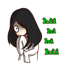 [LINEスタンプ] kuntilanak kesurupan
