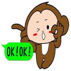 [LINEスタンプ] Monkey brothers life 2