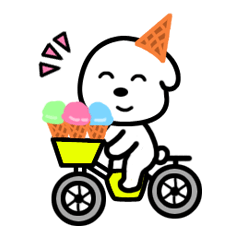 [LINEスタンプ] Ice Cream Dog