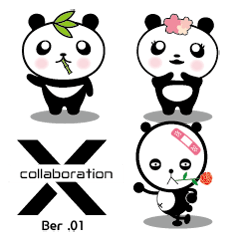 [LINEスタンプ] Double Panda