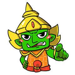 [LINEスタンプ] 「プーパー」本気なタイ巨人