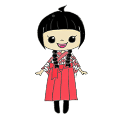 [LINEスタンプ] 大正ロマン美少女