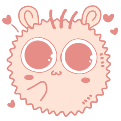 [LINEスタンプ] A lovely pink cotton bun, second edition