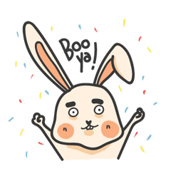 [LINEスタンプ] Dumb Bunny！