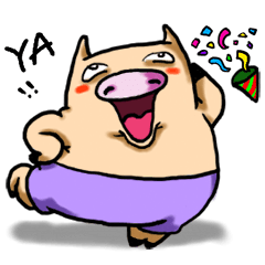 [LINEスタンプ] Piggy Tylor