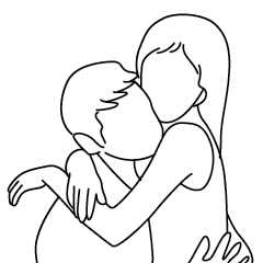 [LINEスタンプ] Hugs