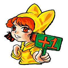 [LINEスタンプ] Orange sister Skywarp