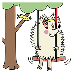 [LINEスタンプ] Bella the Hedgehog