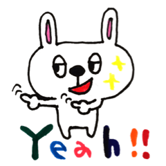 [LINEスタンプ] うさぎのUSSA