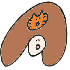 [LINEスタンプ] はたらくぴちゃんとぴちゃんねこ