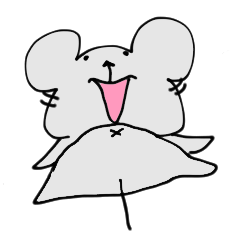 [LINEスタンプ] ネズミとハムの日常