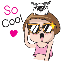 [LINEスタンプ] Small Cheeky Girl