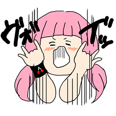 [LINEスタンプ] 彼女はバンギャ