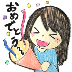 [LINEスタンプ] そばかすちゃんの日常♡