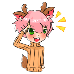[LINEスタンプ] Tiger ＆ Deer