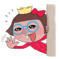 [LINEスタンプ] The runny nose princess