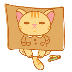 [LINEスタンプ] Orange is a cat