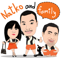 [LINEスタンプ] Natko v.3 (Natko and Family)