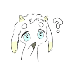 [LINEスタンプ] ネコとヤギ