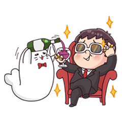 [LINEスタンプ] Mr. Ball and The Seal