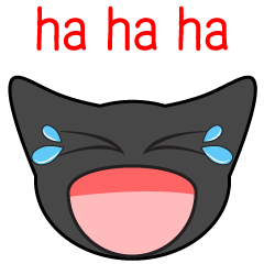 [LINEスタンプ] Blacky Catの画像（メイン）