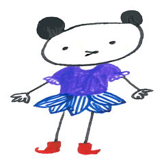 [LINEスタンプ] not wear a long face,just expressionless 