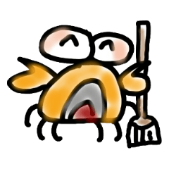 [LINEスタンプ] Seafood is NOT stupid 1- I am Craby