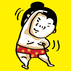 [LINEスタンプ] プクプクおすもうさん(ダジャレ付き)