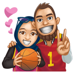 [LINEスタンプ] Basketball in Love