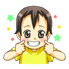 [LINEスタンプ] たれまゆぼうや