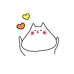 [LINEスタンプ] ほっぺねこ 