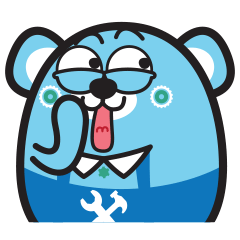 [LINEスタンプ] MURMUR BEAR NK 