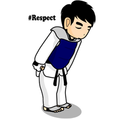 [LINEスタンプ] taekwondo boy 1
