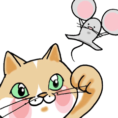 [LINEスタンプ] にゃん＆チュー