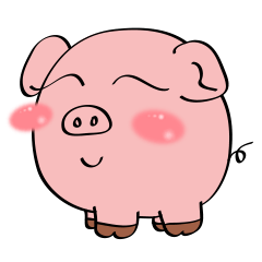 [LINEスタンプ] Beautiful Pink Pigの画像（メイン）