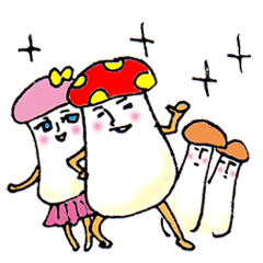 [LINEスタンプ] 丁寧ことばのステキなキノコさん♪