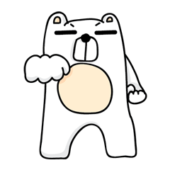 [LINEスタンプ] Kung Fu Polar Bear