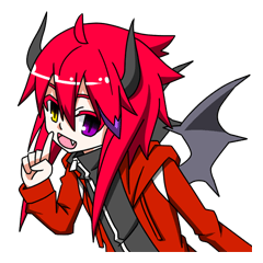 [LINEスタンプ] Red Demon Daily 