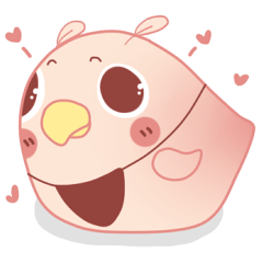 [LINEスタンプ] Happy Pink Bird