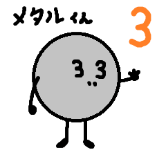 [LINEスタンプ] 鉄球メタルくん3 「あつメタ」