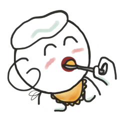 [LINEスタンプ] YoYoMei is learning how to eat now 