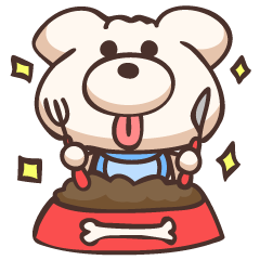 [LINEスタンプ] ベロ出しマルチーズ