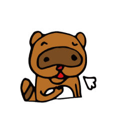 [LINEスタンプ] たぬきさんと1匹 