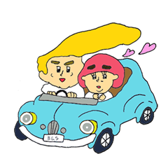 [LINEスタンプ] ベリ美とバナ太朗 